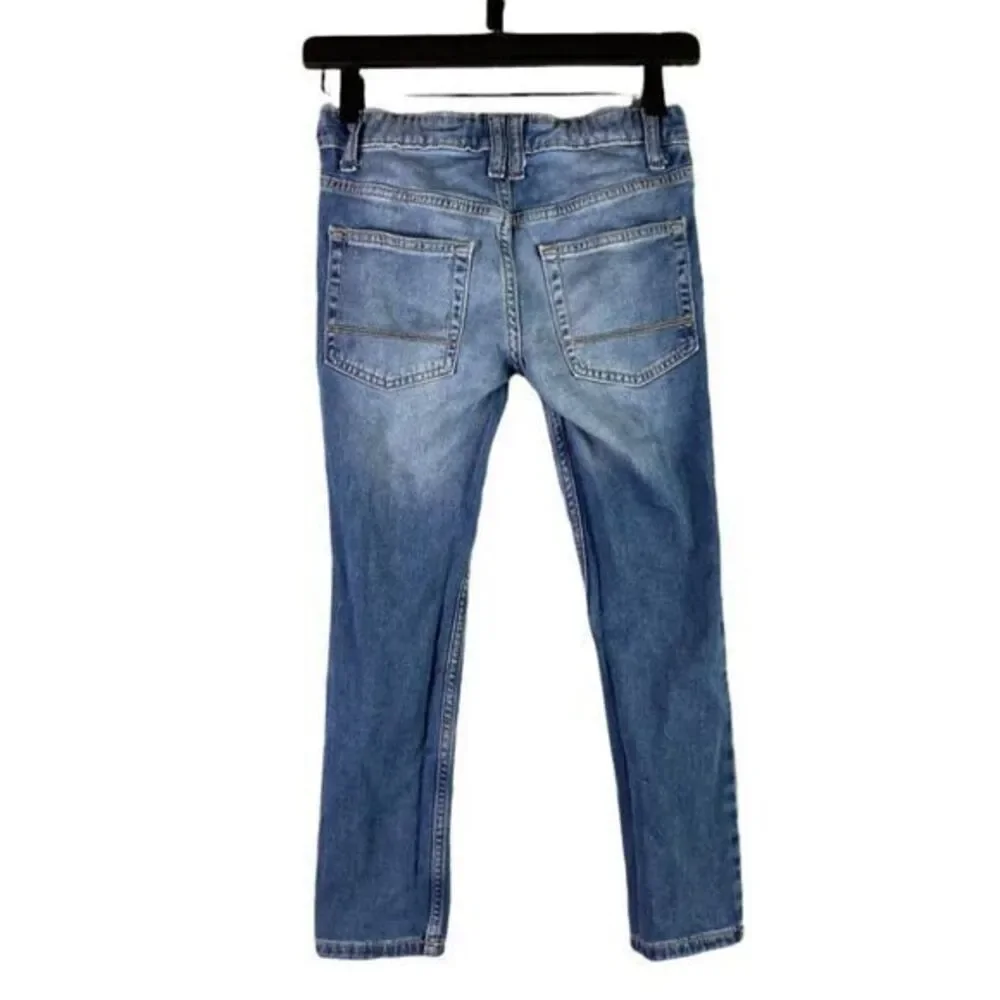 Cat & Jack Jeans Girls Size 8 Stretch Blue Denim Pants Bootcut Boot‎ Cut Youth
